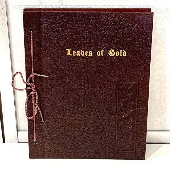 Leaves Of Gold 1948 Leather-bound Anthology - Picture 1 of 6
